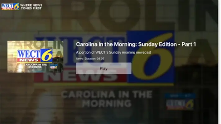 WECT 6 Local News android App screenshot 0